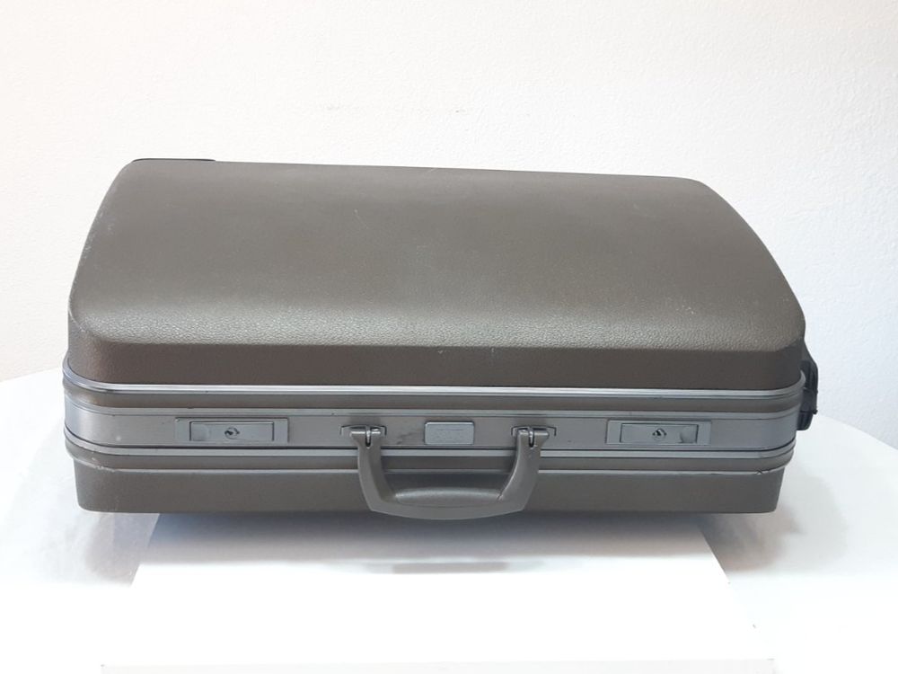valise samsonite vintage années 60 beauté maquillage train noir avec clé