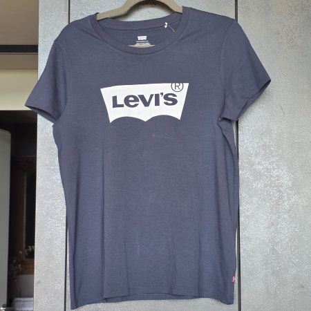 🐸 LEVI'S T-SHIRT DAMEN M NEU MIT LEVIS LOGO PRINT