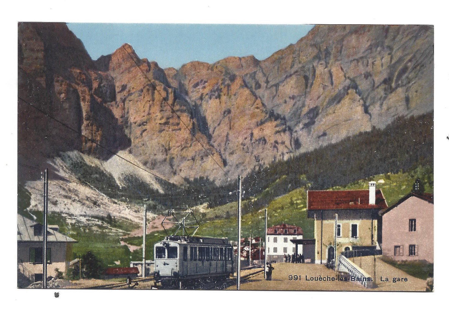 Cartoline postali: Loèche-les-Bains - la Gare, non circulée – Nuovo (secondo la descrizione) da Les Valettes venduto da Nuba1