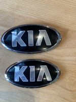 2x KIA Embleme vorder/hinteres Logo oval 13,8cm & 11,5cm