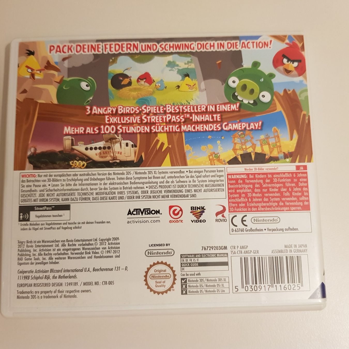Nintendo Giochi: Angry Birds Trilogy /3DS – Usato da Münchenstein venduto da 2DGames 1