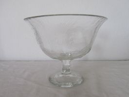 Glasschale mit Blumenmuster – perfekt für Frühling/Sommer