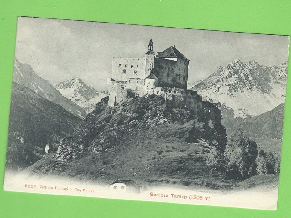 Cartoline postali: Schloss Tarasp 1505m – Usato da Zürich venduto da t24_de