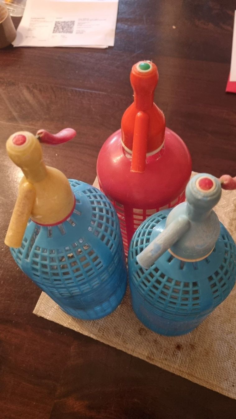 Flaschen: 3er Sodaflaschen  Siphon Flasche – Gebraucht aus Basel von Jcva 2