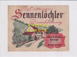 Etikette - Döttinger Sennenlöchler (Domherrewy) /bd