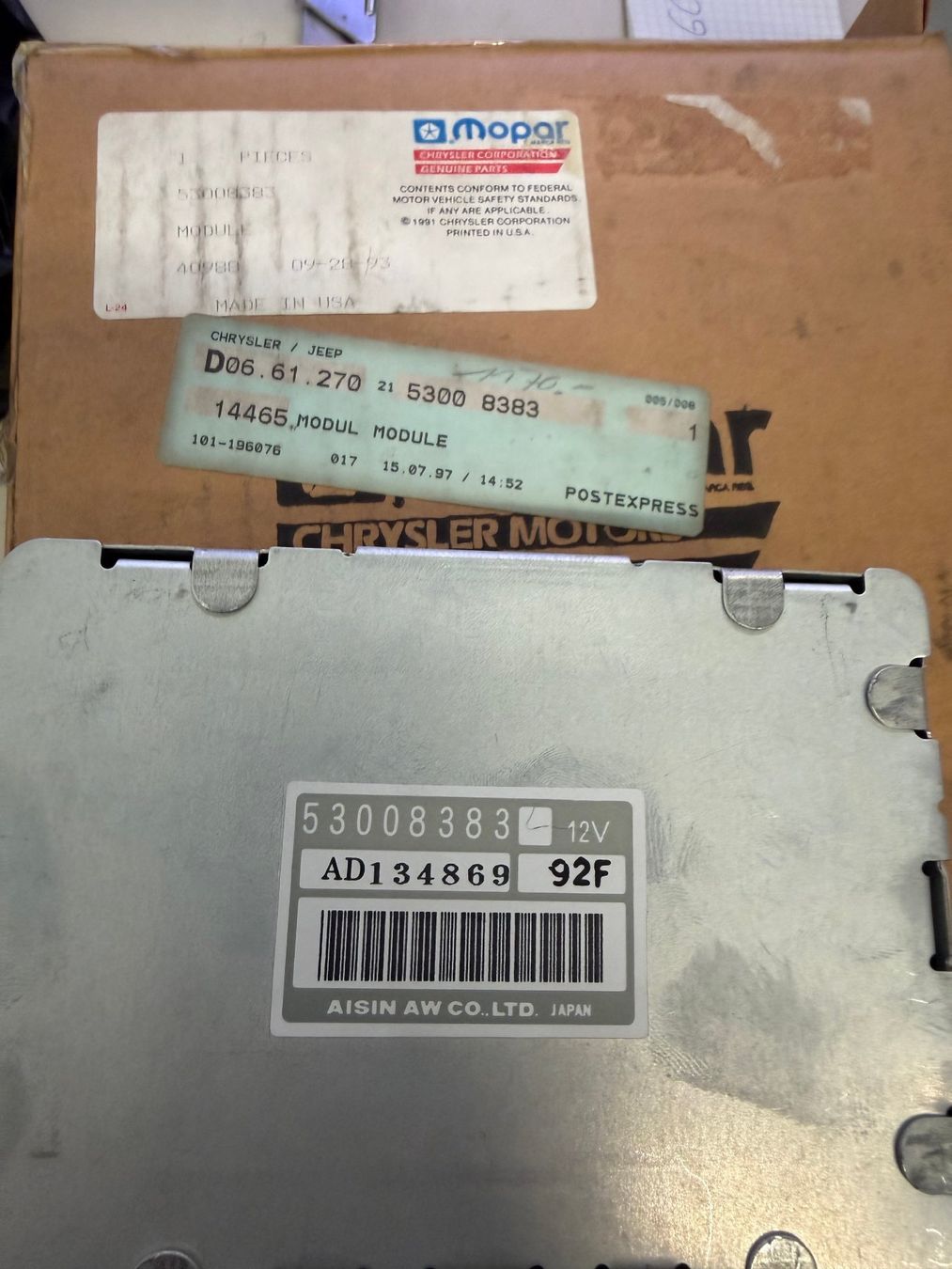 Jeep Alle Autoersatzteile: Transmission Control Module / TCM – Neu (gemäss Beschreibung) aus Urdorf von AmopartsAG 1