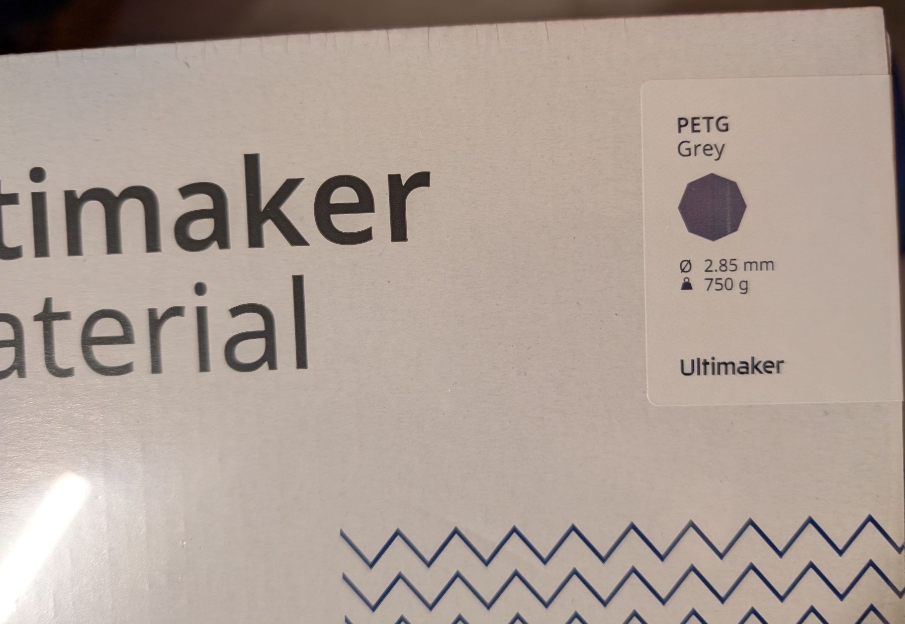 Ultimaker Filamento: Original Ultimaker Filament PETG Grey – Nuovo e nell'imballaggio originale da Zollikofen venduto da Macer