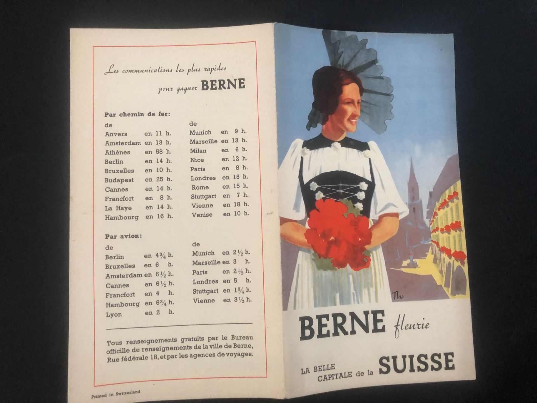 Documenti: Bern-Prospekt,  ca. 1940 Jahre – Usato da Dietikon venduto da Tiburon6 3