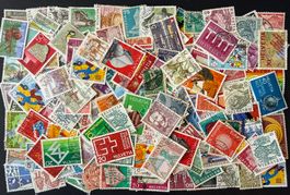 Briefmarken Schweiz (200 Stück), Top Qualität