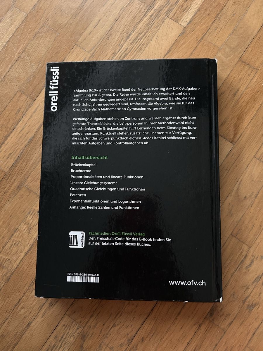 Livres: Algebra-Buch 9/10 – Neuf (Voir description) à Zürich par leandra_s 1