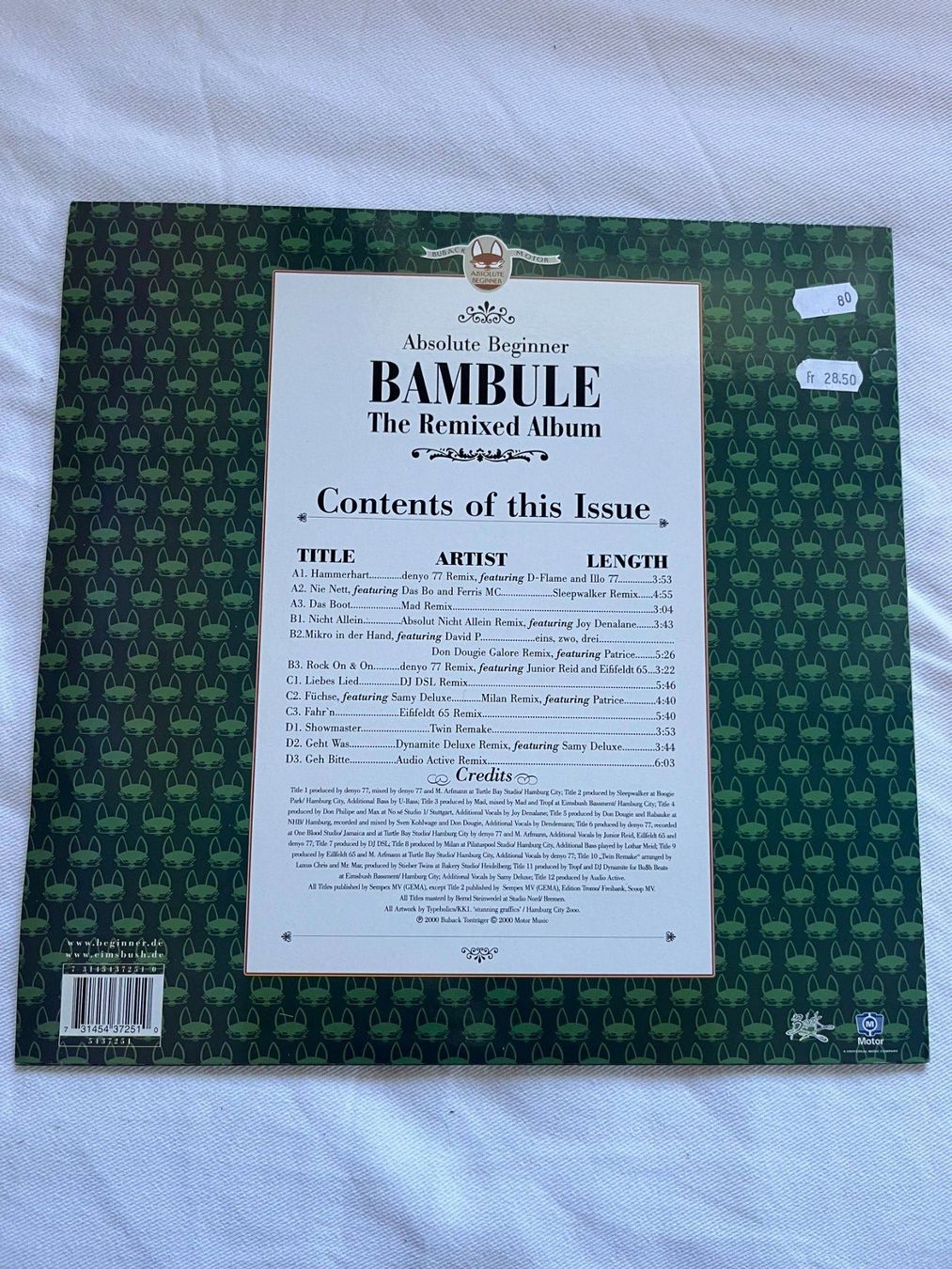 Dischi in vinile: Absolute Beginner - Bambule:Boombule 2x Vinyl LP – Usato da Effretikon venduto da ChrisLamberger 1