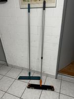 Bodenwischer Set zwei Stueck Aluminiumstiel gebraucht
