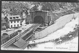 ^Göschenen,Gotthardtunnel,Bahn,1902