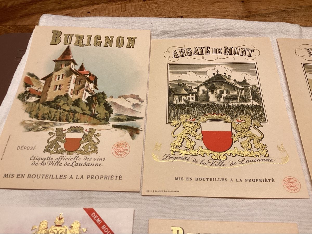 Dokumente: Vins 10 étiquettes différentes neuves en lot – Gebraucht aus Luc (Ayent) von Rebouille 1