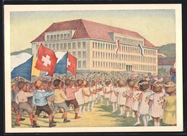 Zürich, Jugendfest anlässlich der Schu