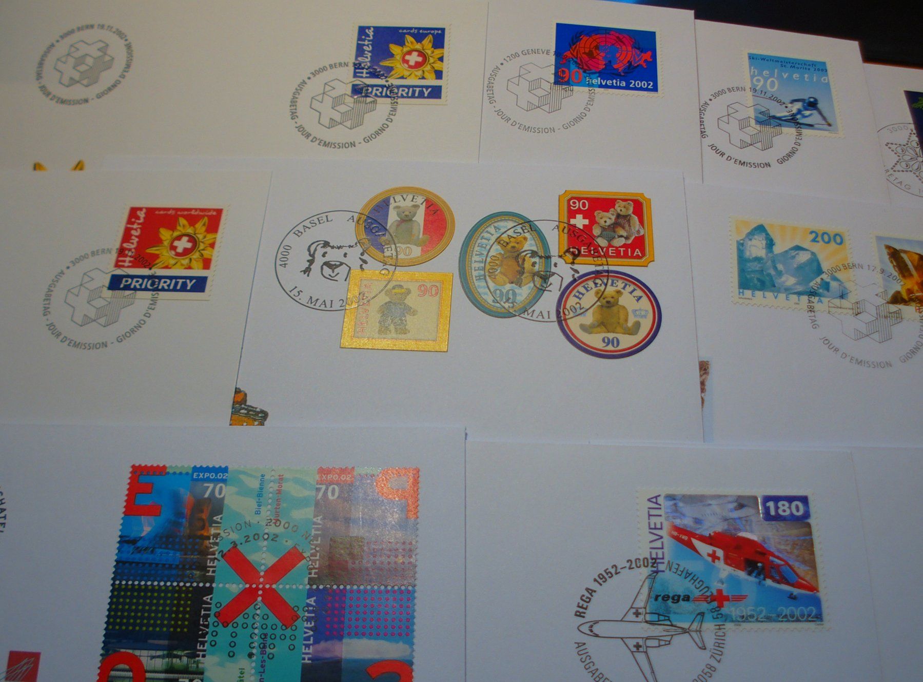 Tous les timbres: Set FDC 2002, 15 Belege – D'occasion à Niederwil AG par morostahu