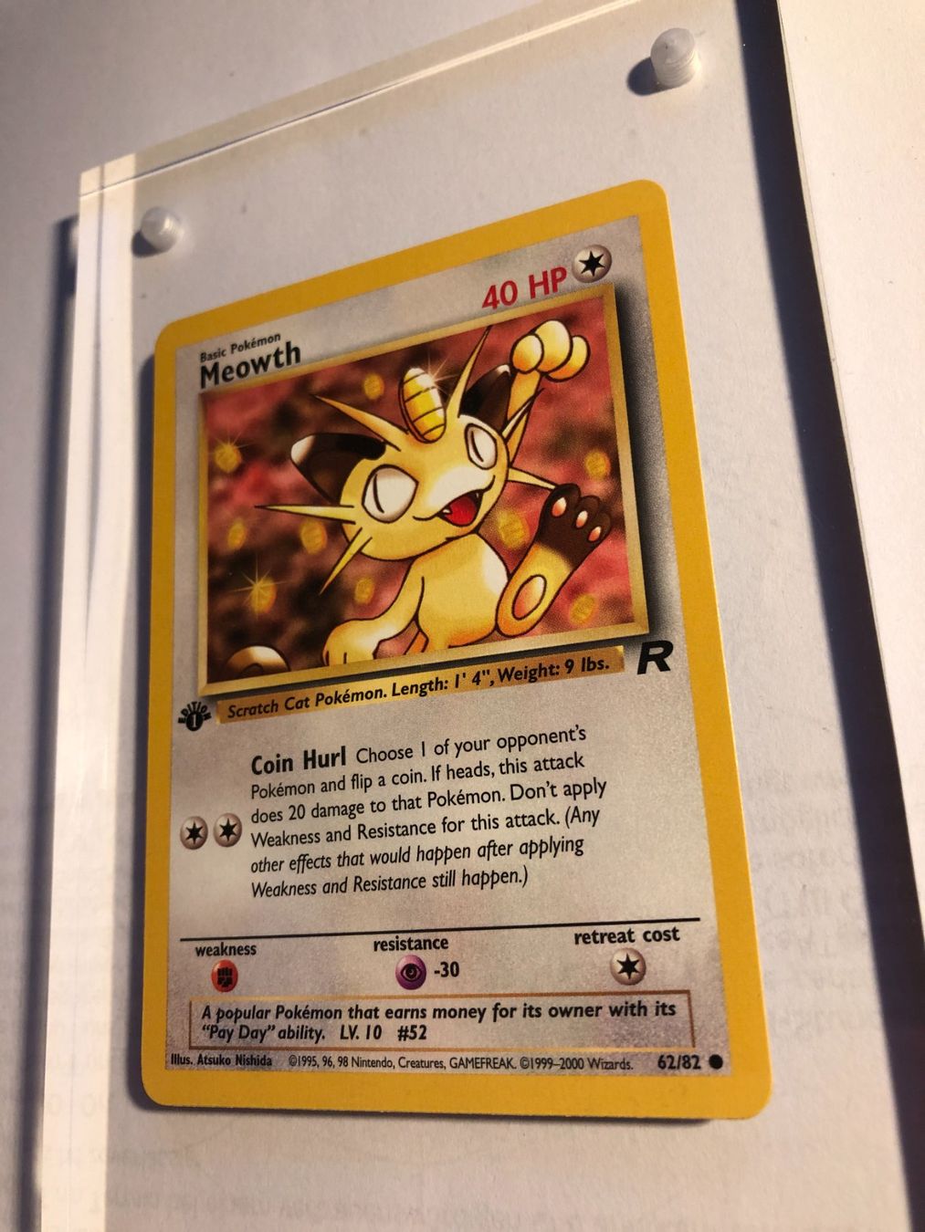 Cartes à collectionner: Meowth 1st Team Rocket - MINT - ab 1.- – D'occasion à Giubiasco par dan_pr8b 2