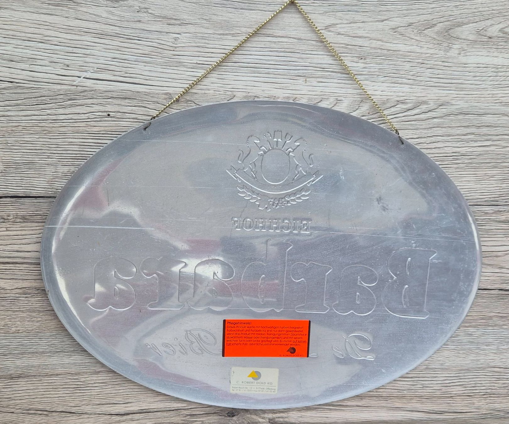 Eichhof Insegne: Aluminium Schild von Barbara de Luxe Bier von Eichhof – Usato da Neerach venduto da SilliS 2
