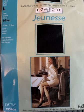 Strumpfhose Comfort Plus Jeunesse Grösse L d-blau 20 den