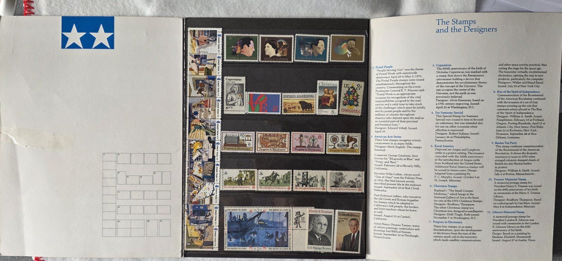 Tutti i francobolli: USA Briefmarken-Set von 1973, Postal Souvenir Mint Set – Nuovo (secondo la descrizione) da Oetwil am See venduto da fineli2 1