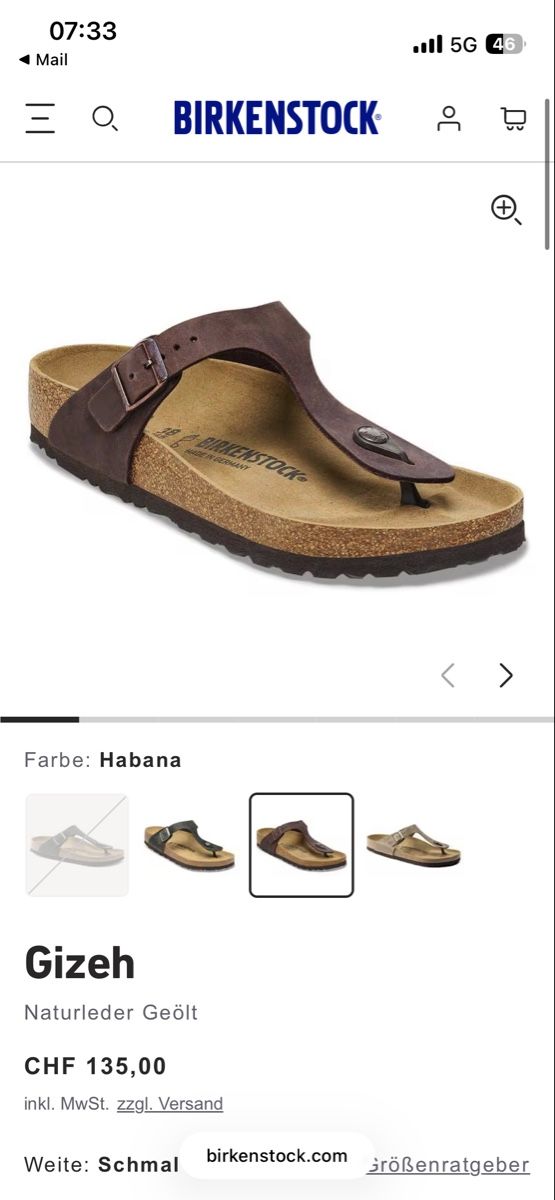 Birkenstock Chaussures femmes: Birkenstock Gizeh Grösse 37 – Neuf (Voir description) à Lenzburg par Shru5 6