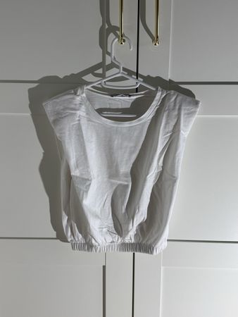 Damen T-Shirt ZARA Weiss Grösse M
