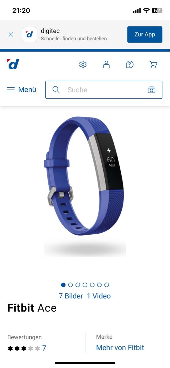 Fitbit Orologi: Fitness Tracker Fitbit Ace blau mit Ladekabel  – Nuovo (secondo la descrizione) da Laupen BE venduto da CARLOS-HGT