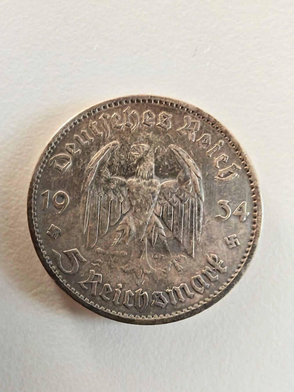 Tutti le monete: 1934 - 5 Reichsmark – Usato da Bex venduto da sni_q7lh