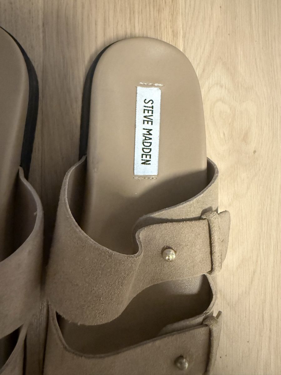 Steve Madden Scarpe da donna: Steve Madden Pantoletten Beige, Wildleder 38.5 – Usato da Kilchberg ZH venduto da MaM82 2