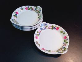 Sechs Limoges Teller - Gratinteller - Eierpfanne - Ofenform