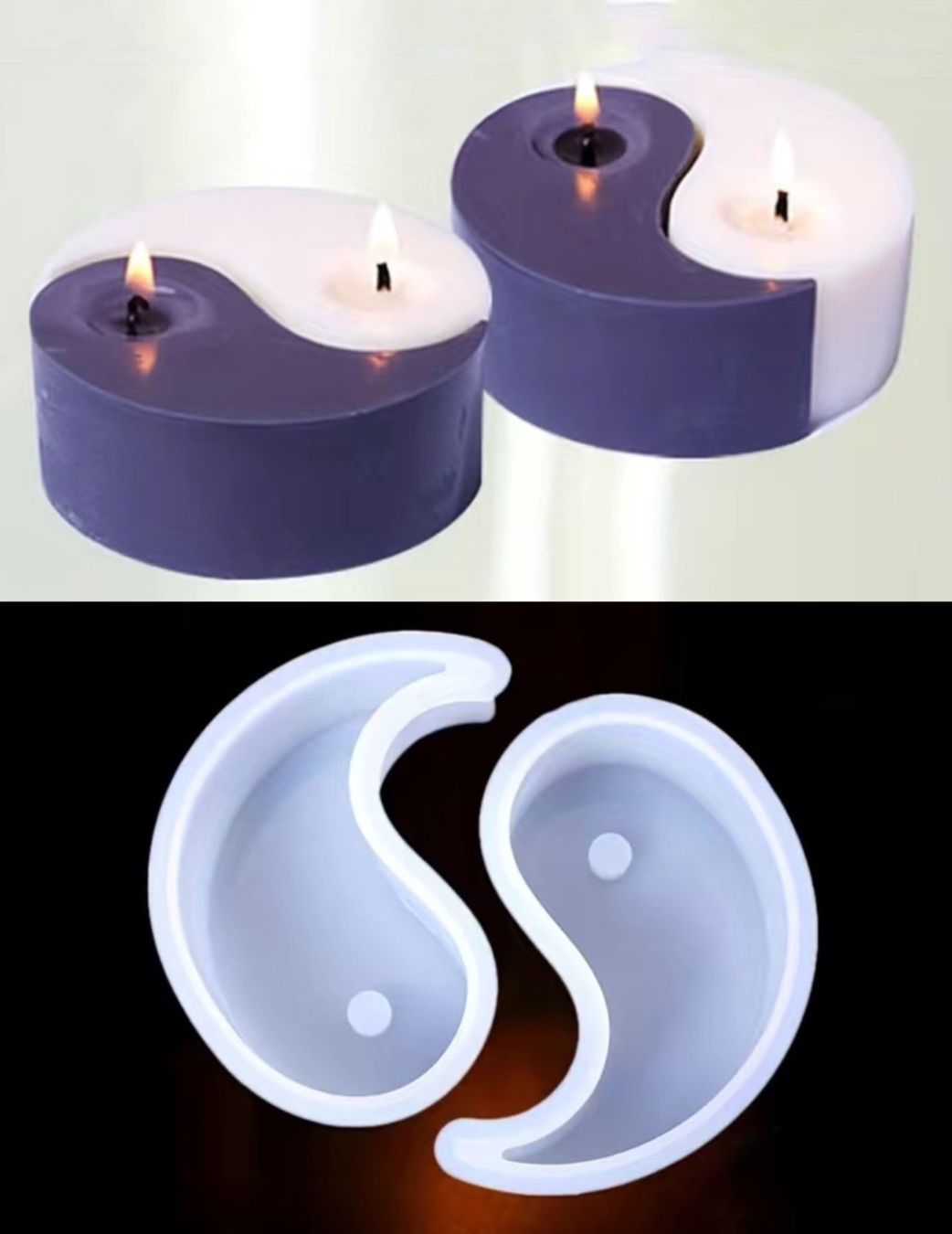 Teglie da forno: Silikonform Kerzenform Yin Yang – Nuovo e nell'imballaggio originale da Kaltbrunn venduto da schere-stein-papier
