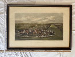 Gerahmter Kunstdruck - Pferderennen/Reitszene