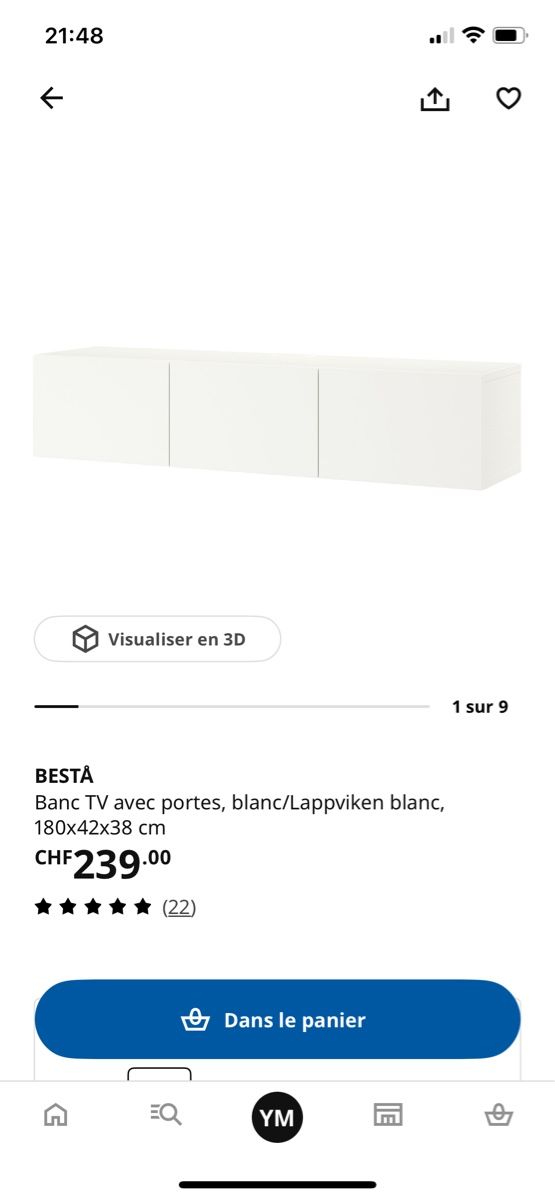 Ikea Mobili TV: BESTÅ TV – Usato da Biel/Bienne venduto da yas_mwa 2