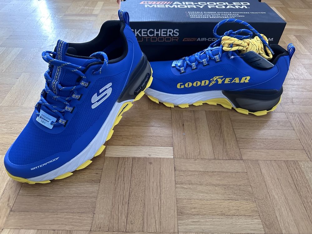 Skechers Outdoor Waterproof Maxorotect, Goodyear, Blue, 43 (Neu und ...