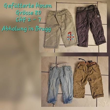 Gefütterte Hosen Grösse 80