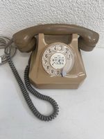 Vintage PTT Telefon Ti 3-39.205 mit Wählscheibe in Beige