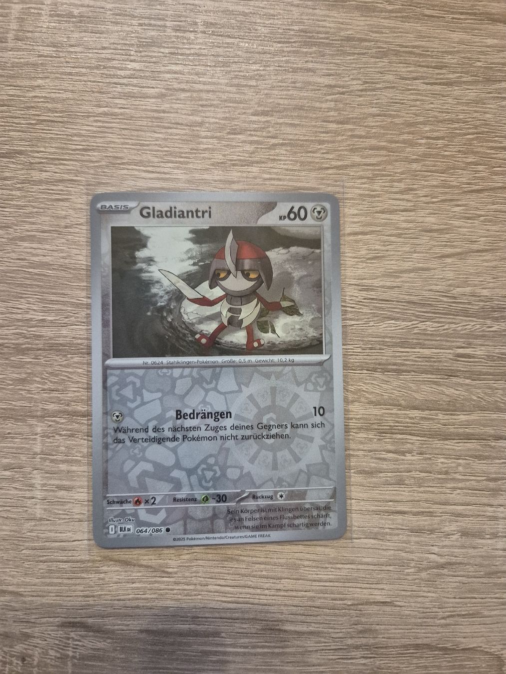 Pokémon Carte collezionabili: Gladiantri Reverse Holo Pokemon BLK 064/086 DE – Nuovo (secondo la descrizione) da Altdorf UR venduto da Josi5588 1