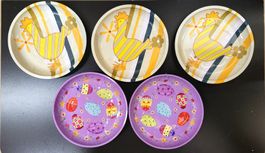 Lot de 10 assiettes décoratives de saison variées
