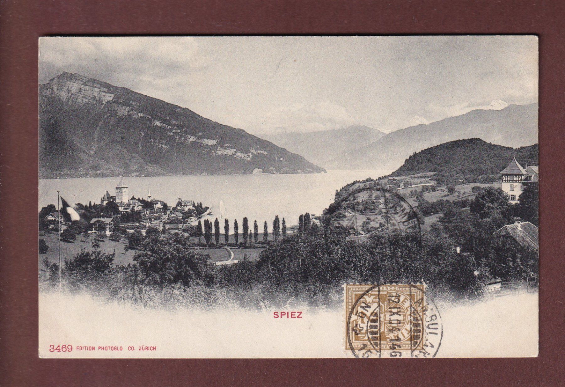 Ansichtskarten: SPIEZ - 1904 – Gebraucht aus Pully von nicecards-shop