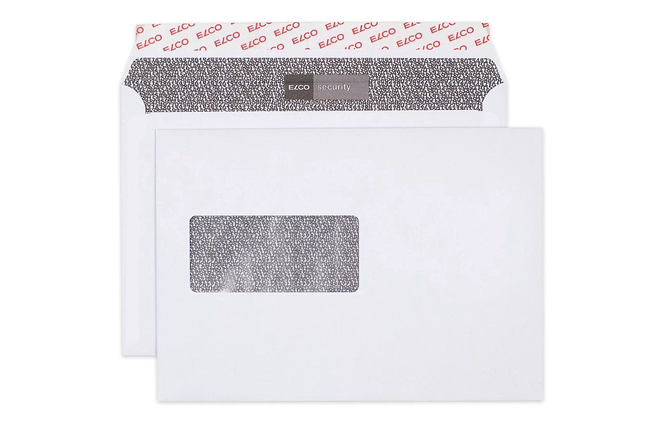 500 Fenster Briefumschläge DIN C5 A5 mit Haftverschluss - 118158-500