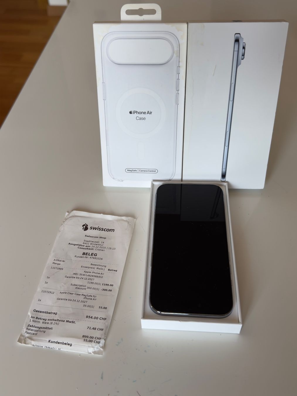 Apple Telefoni cellulari / Smartphones: iPhone Air 512 GB 1 Tag alt – Nuovo e nell'imballaggio originale da Château-d'Oex venduto da granierifotodesign 2