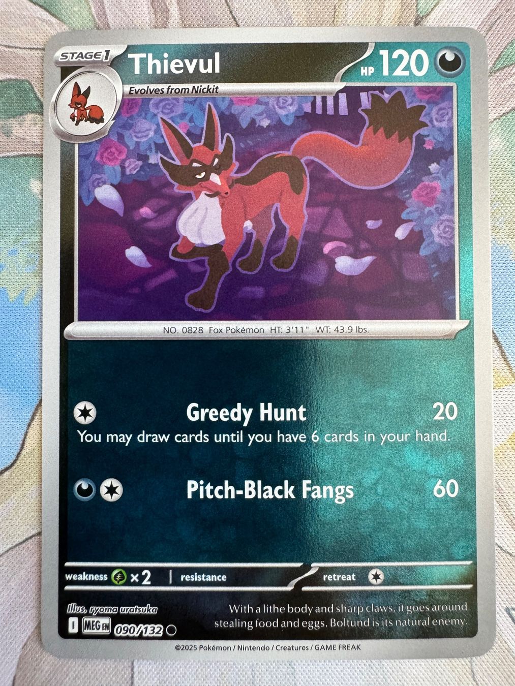 Pokémon Carte collezionabili: Pokémon TCG - Thievul Reverse (MEG090) Mega Evolution – Nuovo (secondo la descrizione) da Oberwil BL venduto da Chelsea26
