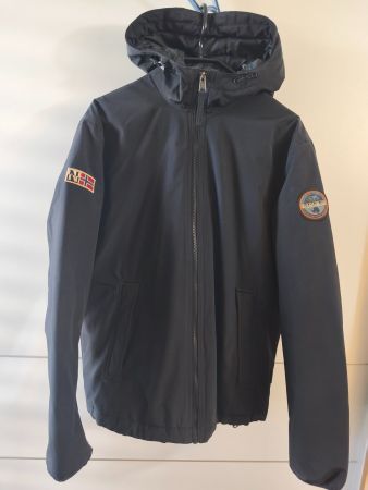 NAPAPIRJI Geographic Herren Winterjacke Gr. M schwarz