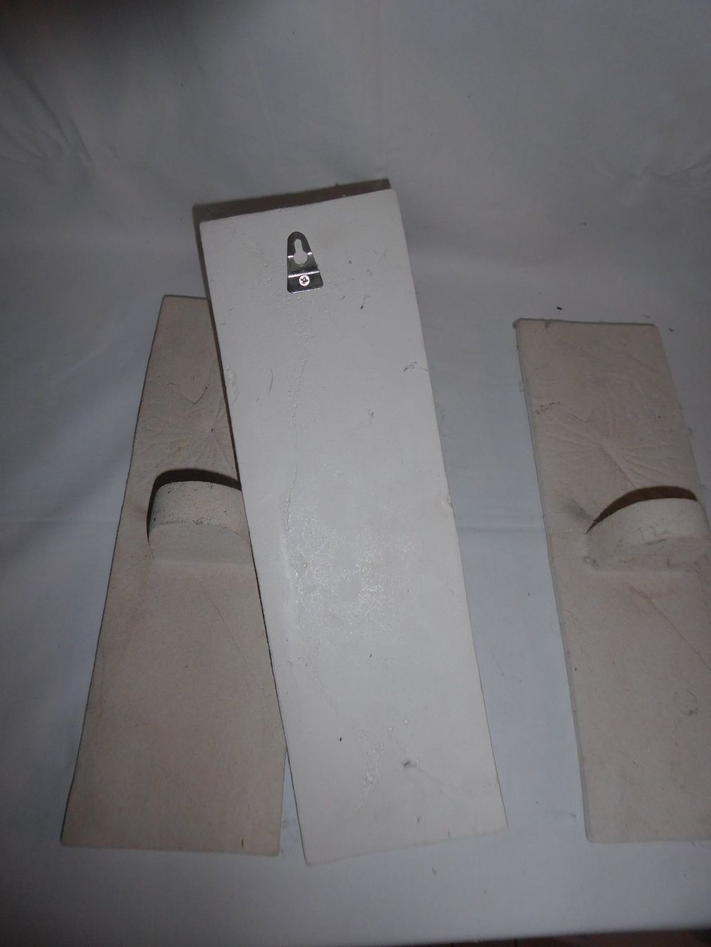 Portacandele: Teelicht Wandhalter 3x aus Gips – Usato da Ennetbühl venduto da VPHS 2
