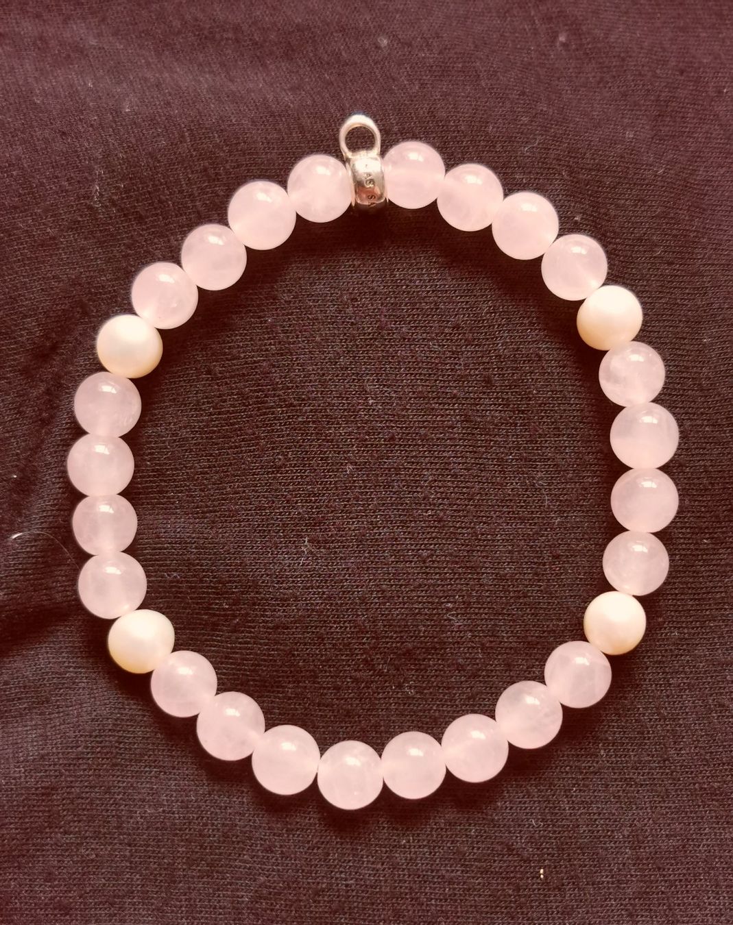 Thomas Sabo Armbänder & -reifen: Thomas Sabo Charm-Armband Rosenquarz mit Perle – Gebraucht aus Horgen von Toscanafan