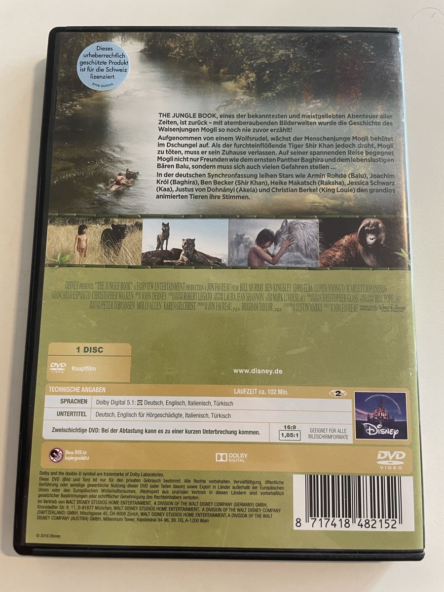 Tous les DVDs: Disnep, The Jungel Book , DVD – D'occasion à Zürich par Bomboo 1
