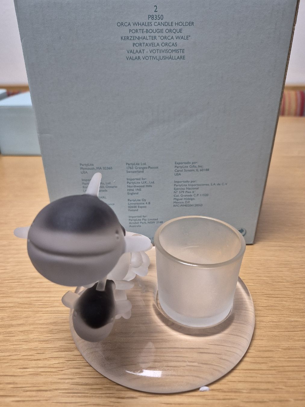 Partylite Portacandele: partylite kerzenhalter Orca Wale – Nuovo (secondo la descrizione) da Buttikon SZ venduto da sefa02 1