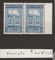 CH168 - Paire UPU 1924 ** (abart)