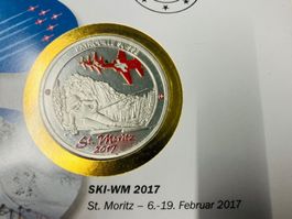 Patrouille Suisse  Numisbrief versilberte Medaille 2017