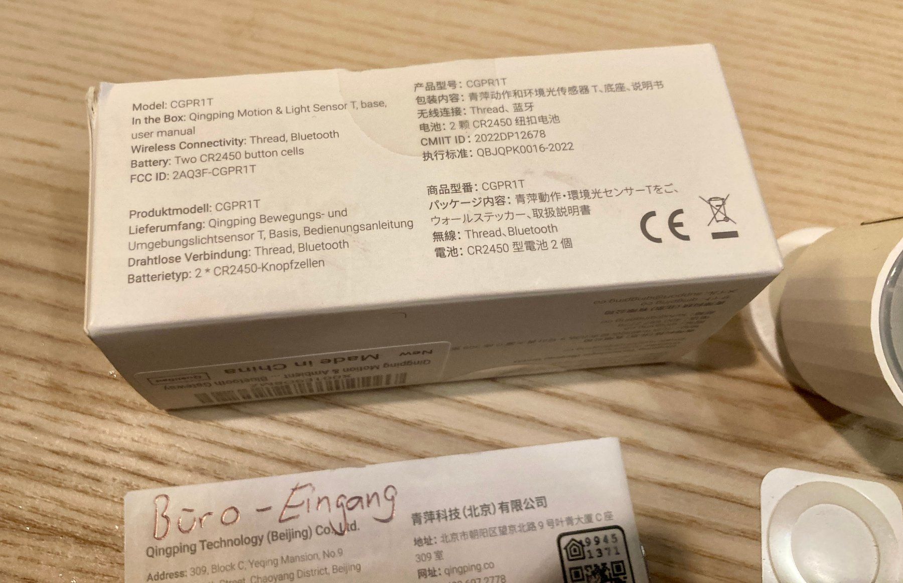 Lampade: 2 x Qingping Bewegungs- und Lichtsensor Homekit, mit Akkus – Usato da Saas-Grund venduto da GarageSaleToday 2